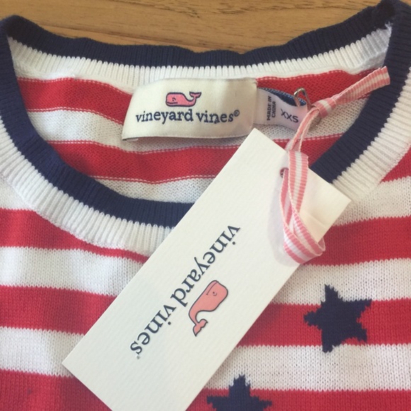 New Vineyard vines Stars & stripe sweater top - Picture 8 of 8